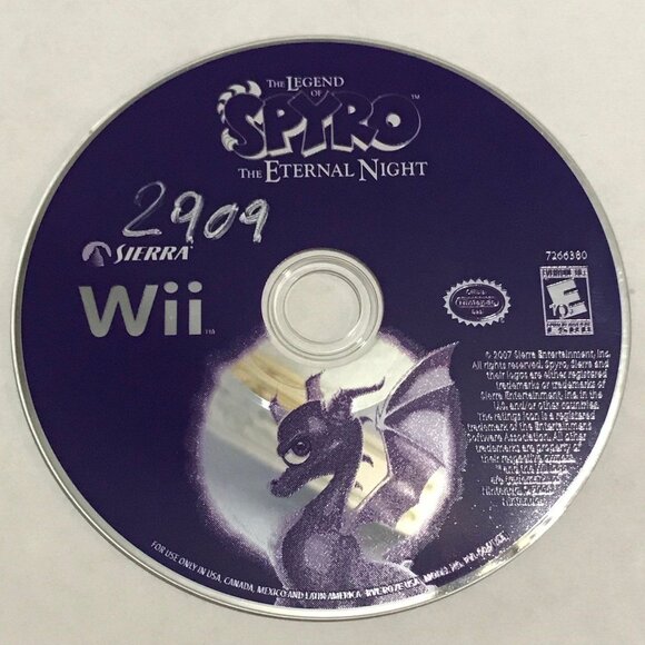 Nintendo Wii The Legend of Spyro The Eternal Night - Picture 1 of 2